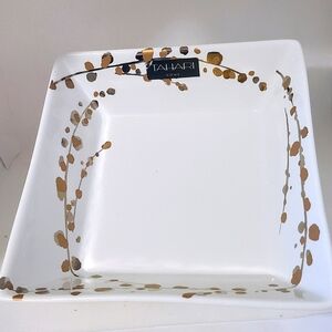 Lovely TAHARI  Coupe Dish Bowl "Wheat Sprigs"  New